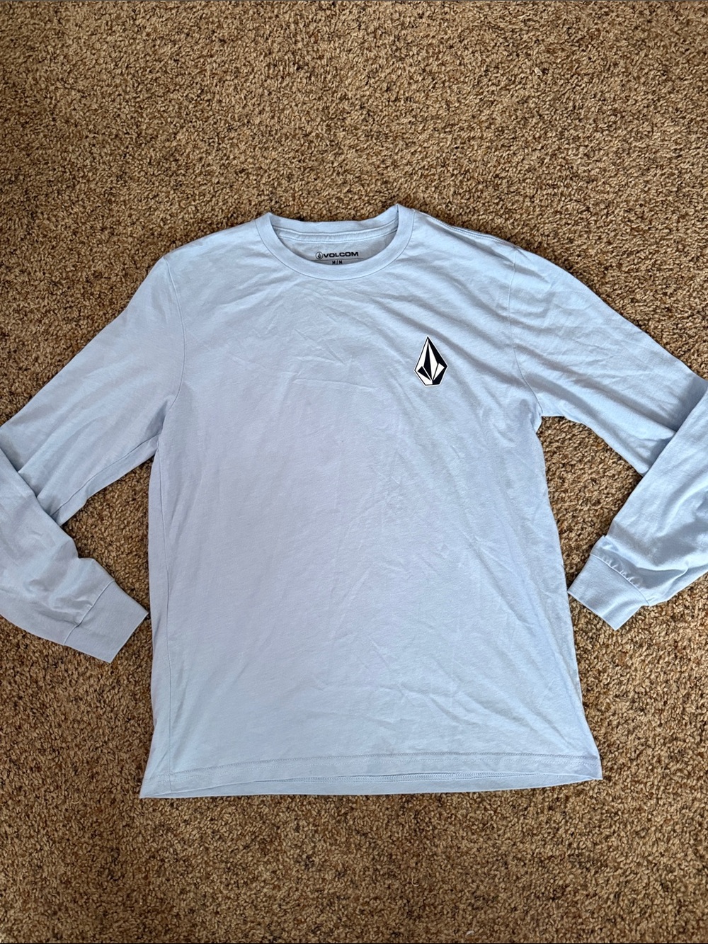 Volcom Light Blue Long-Sleeve Logo Tee
